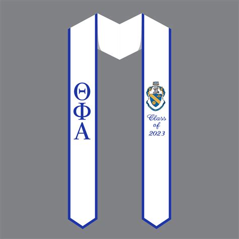 Theta Phi Alpha Embroidered Graduation Stole - The Letter Market