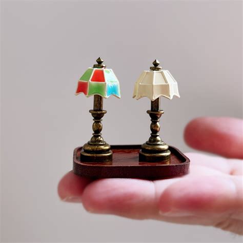 1:12 Miniature Table Lamp, Dollhouse Desk Lamp, Living Room Table Light ...