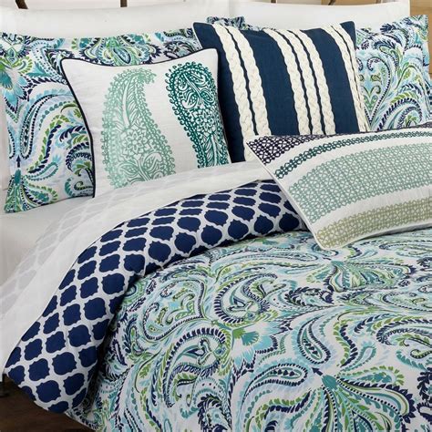 Blue Green Paisley Bedding | Foter