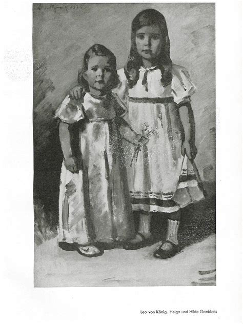 Helga Susanne — Painting showing Helga and Hilde Goebbels by Leo...