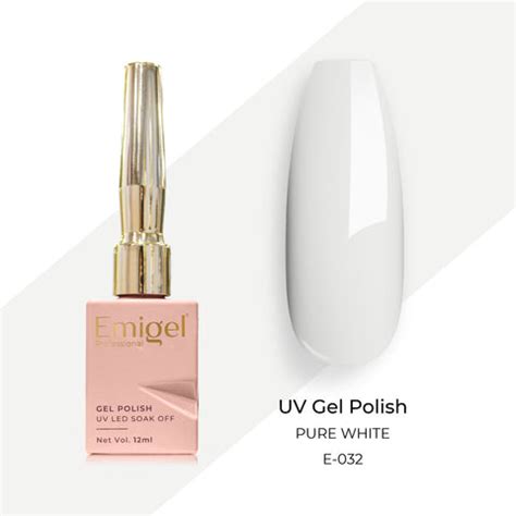 Emigel - UV Gel Polish - PURE WHITE - E032 – Emigel Professional - Nail ...