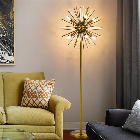 Modern Floor Lamp Gold Buy Carlson Brass Modern Floor Lamp Natural