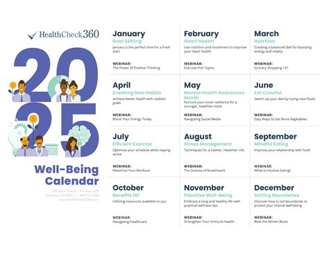 [Free Download] 2025 Well-Being Calendar