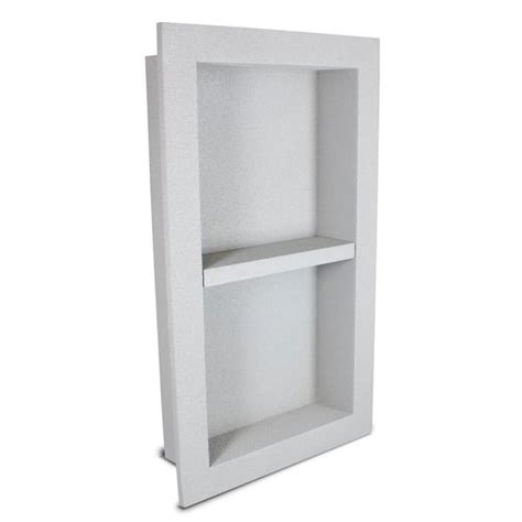 Buy 12 in. x 16 in. x 3.5 in. Shower Niche with Modular Shelf in Gray ...