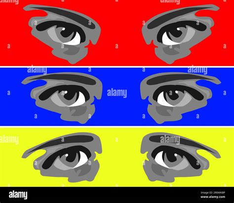 Expressing eyes Stock Vector Images - Alamy