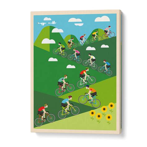 Hill Climb Cycling Sports Poster Wall Art – Asianmonk