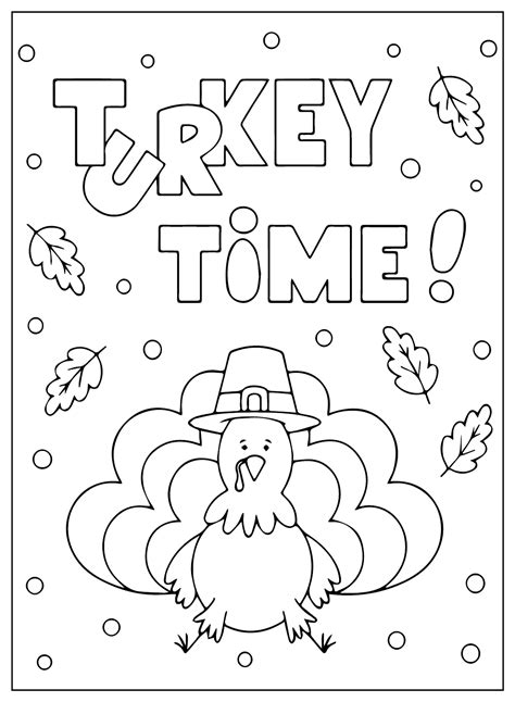 Fun & Free Turkey Coloring Pages for Kids! - Printable Aesthetic