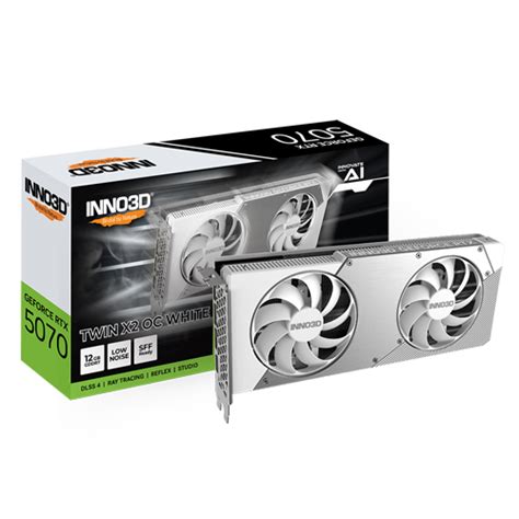INNO3D GeForce RTX 5070 TWIN X2 OC WHITE 12GB GDDR7 Graphics Card - N5 ...