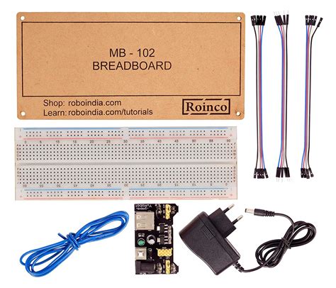 Breadboard + Power Supply + 12V Adapter + Jumper Wire Set(MM/MF/FF ...