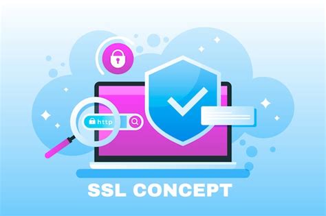 Abstrakte Technologie-SSL-Illustration | Kostenlose Vektor