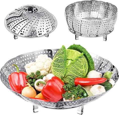 DDN_R_ Vegetable Steamer Basket Stainless Steel Vegetable Steamer for ...