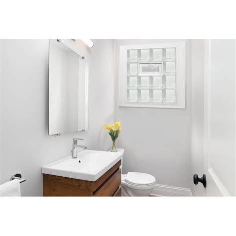 REDI2SET Clear Glass Frameless Replacement Vented Glass Block Window in ...