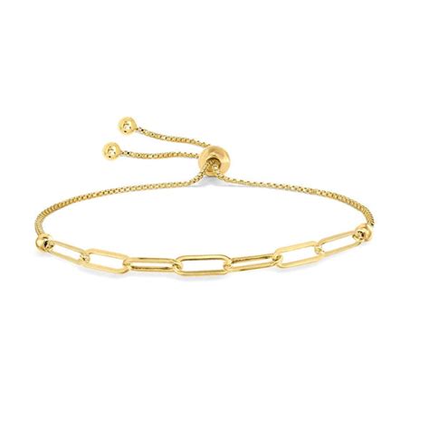 LeCalla- Buy 925 Sterling Silver Italian Paperclip Link Chain Sliding ...