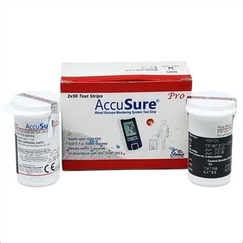 Accusure Pro Glucometer Strips 100 – Microsidd India