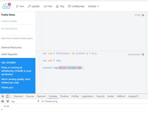 Delete Operator JavaScript 的图像结果