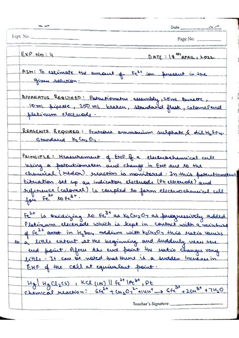 Lab Manual-Exp-2 - Chemistry practical lab manual ...