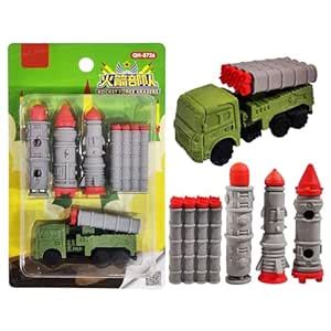 ArtSpark Rocket Launcher Erasers for Kids – Fun & Colorful Erasable ...