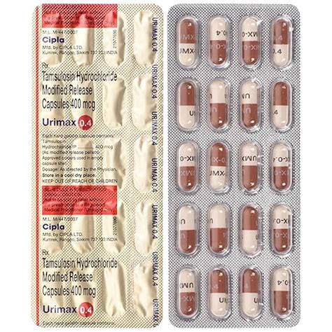 Urimax 0.4 - Strip of 20 Capsules : Amazon.in: Fashion