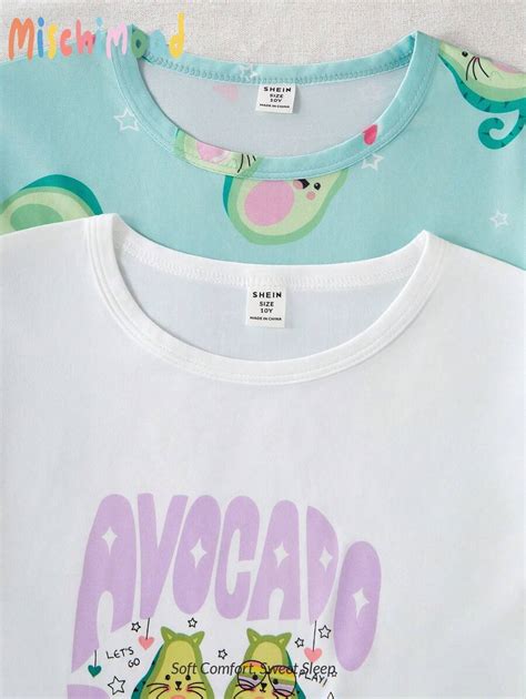 4 Teiliges Set für Kleine Mädchen, modische, lässige, süße Avocado ...