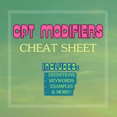 CPT Modifiers 的图像结果