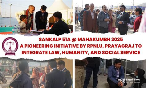 Sankalp 51A @ Mahakumbh: A Pioneering Initiative by RPNLU, Prayagraj to ...