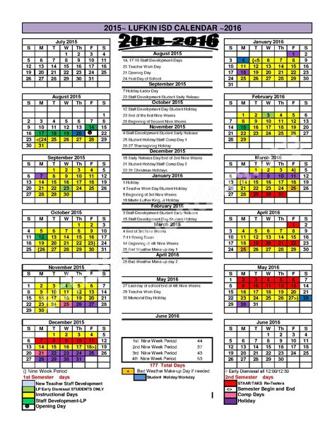 Anderson District 2 Calendar
