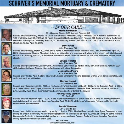 Schriver's Memorial Mortuary and Crematory | Aberdeen SD