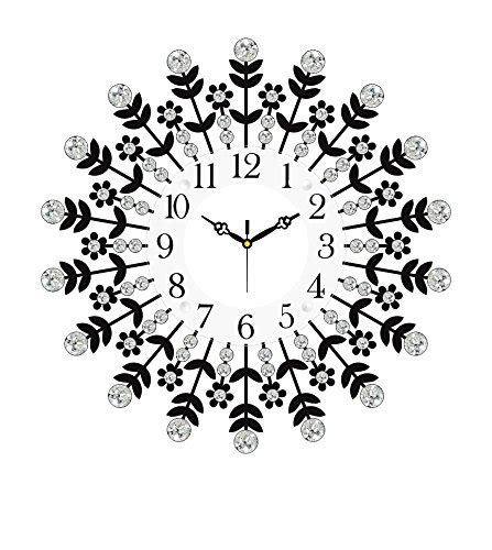 Buy ZHADE Black Iron Designer Round Dial Analog Wall Clock (46 CMx 46 ...