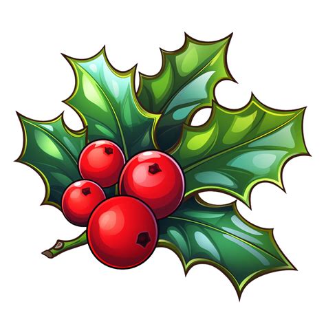Holly Leaf Clipart | Christmas drawing, Christmas clipart free ...