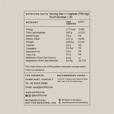 Earthful | 100% Plant-Based Nutrition | Sleep Supplement