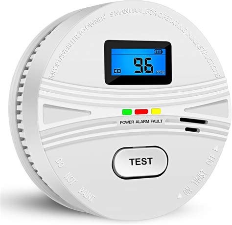 Combination Smoke Carbon Monoxide Alarm Detector Powered by Battery ...