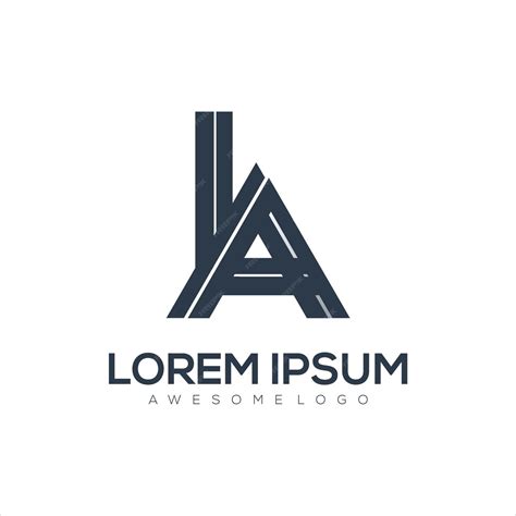 Free Vector | Letter a l silhouette logo