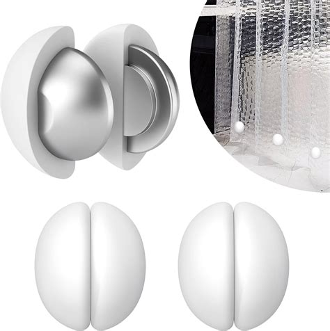Amazon.com: 4 Packs Shower Curtain Weights, Magnetic Silicone Wrapped ...