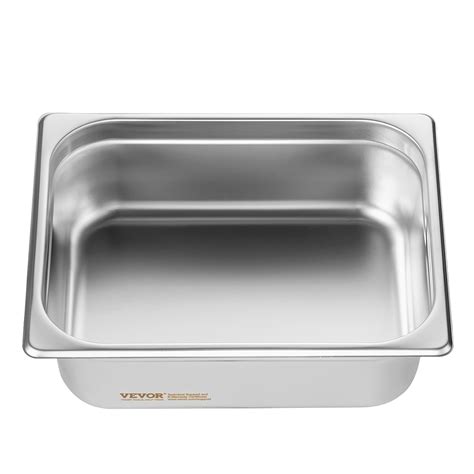 VEVOR 2"4"6" Steam Table Pans Hotel Food Prep Pan Stainless Steel Multi ...