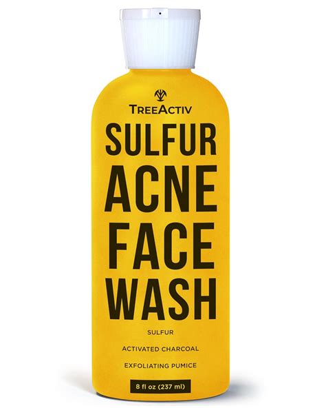 Amazon.com: TreeActiv Sulfur Acne Face Wash Original Formula, 8 fl oz ...