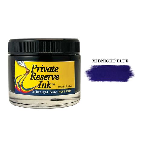 Private Reserve Midnight Blue Fast Dry Ink Bottle - 60ml – Makoba