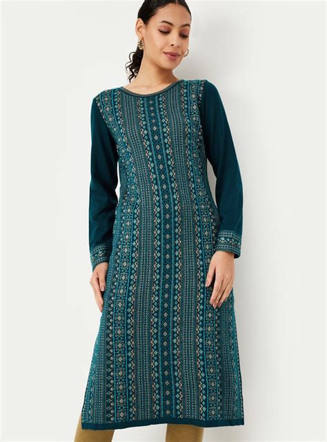 Buy Women Jacquard Winter Kurta Online at just Rs. 999.0 ...