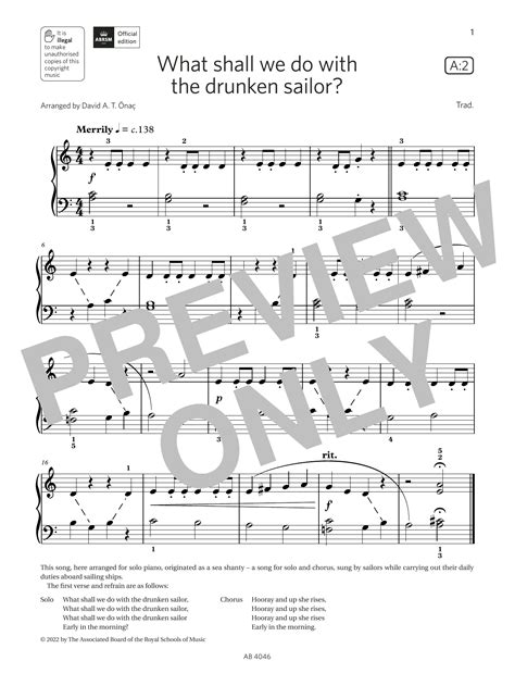 Download What shall we do with the drunken sailor? - David Önac | Piano ...