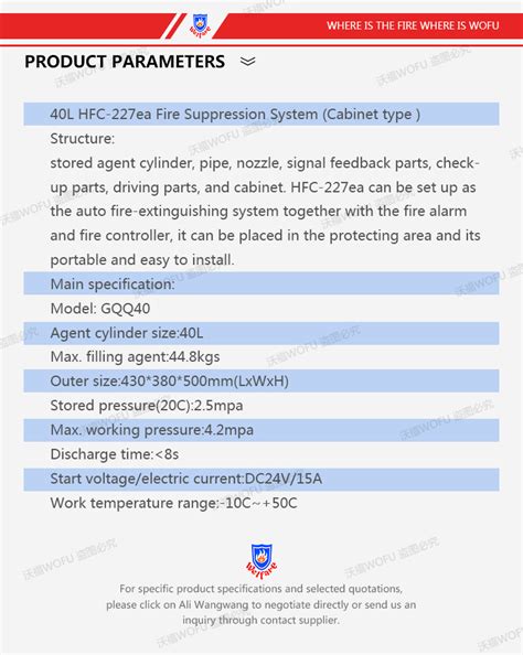 China El HFC-227ea Tipo gabinete Gas limpio el sistema de protección ...