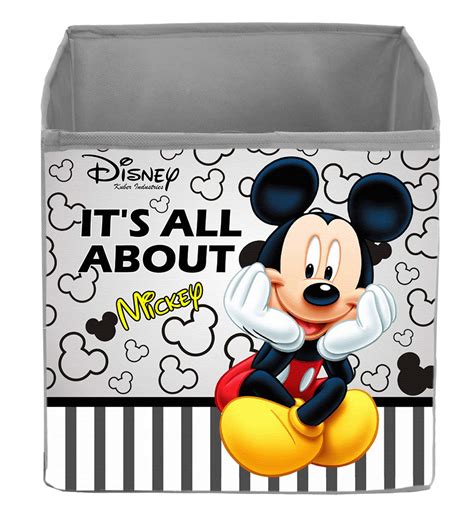 Kuber Industries Disney Mickey Print Non Woven Fabric Foldable Cube ...