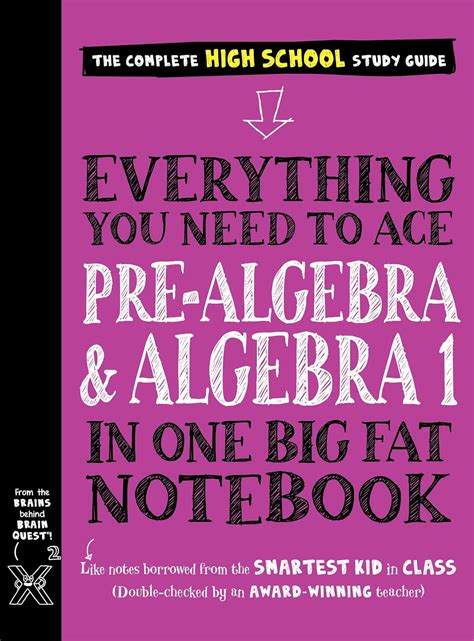 Everything You Need to Ace Pre-Algebra and Algebra 1 in One Big Fat ...
