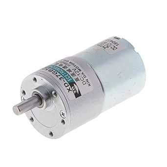 FLAWISH XD-37GB520 DC Motor 12V 10W 50RPM Gear Motor CW/CCW Brushed ...