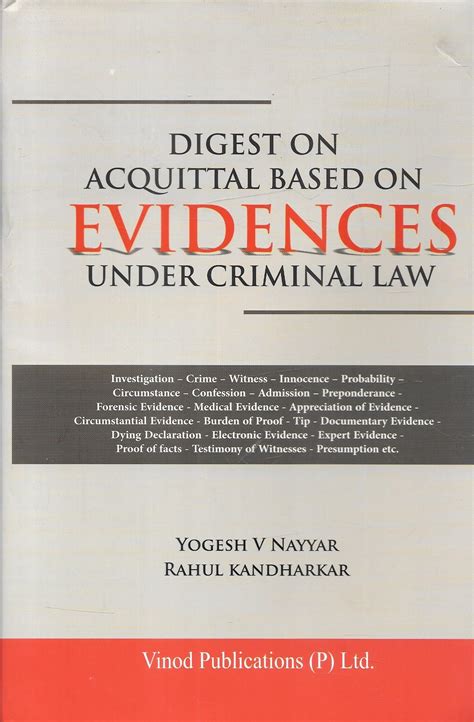 Digest On Acquittal Based On Evidences Under Criminal Law – M&J ...