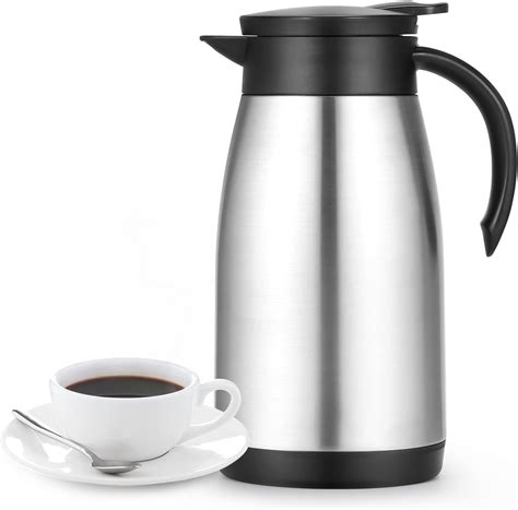 Amazon.com: MUCR 34 Oz Thermal Coffee Carafe, Coffee Dispenser ...