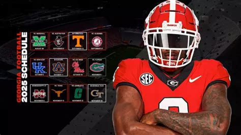 Georgia's 2025 Football Schedule Released - University of Georgia Athletics