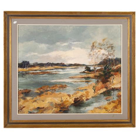 Signed Belgian Forest Landscape Oil Painting For Sale at 1stDibs