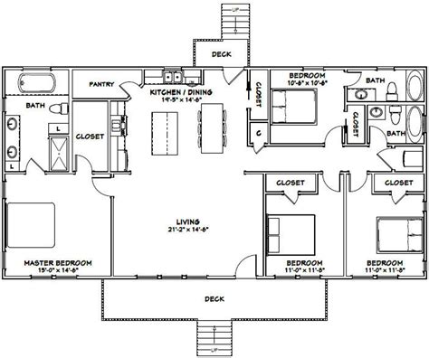 4 Bedroom 3 Bathroom House Plans: A Comprehensive Guide - House Plans