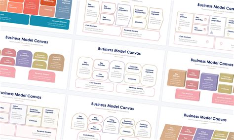 Business Model Canvas Free Slide Design 的图像结果