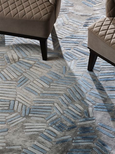 MYRIAD Blue Handmade Luxury Carpet – 100% Botanical Silk | Hand Knotted ...