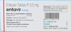Entavir 0.5 MG Tablet (10): Uses, Side Effects, Price & Dosage | PharmEasy